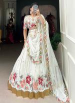 Georgette White Party Wear Sequins Work Readymade Lehenga Choli